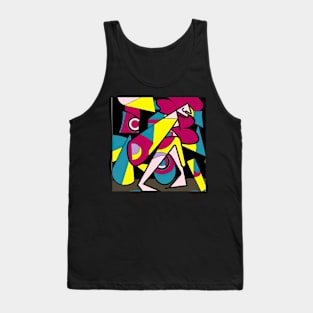 Abstract colorful art woman Tank Top